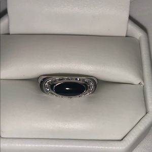 NEW Silver Onyx Ring